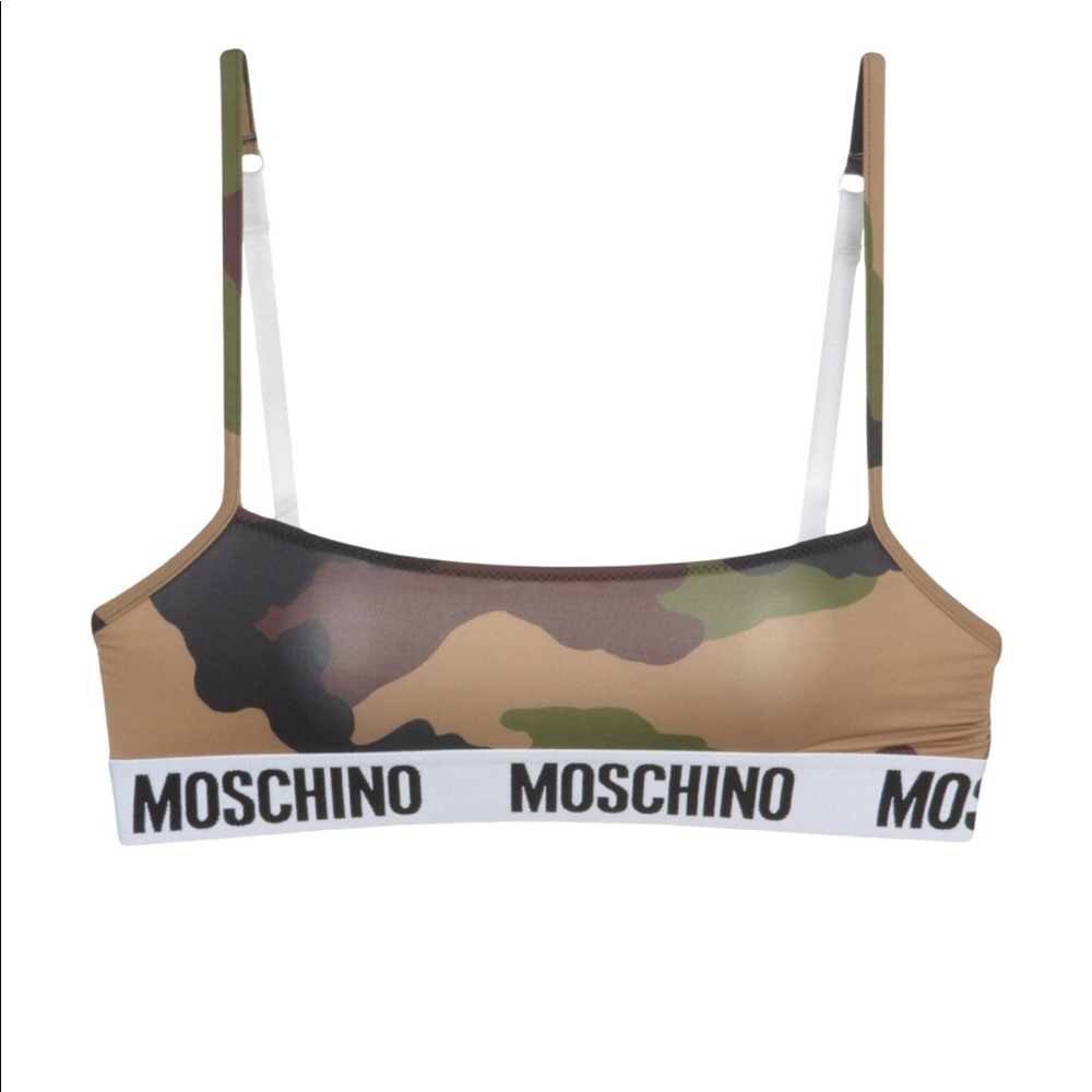 Moschino Army Print Bra & Thong Set 🔥 NWT sz 8